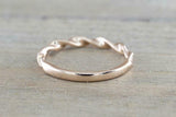 0.5ct Round Cut VVS1 Diamond Wedding Band Twist Anniversary 14k Rose Gold Finish