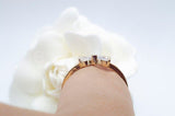 0.5ct Heart Simulated Diamond Bow Design Engagement Ring 14k Yellow Gold Plated