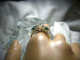 2ct Round Cut Diamond Trilogy Engagement Ring 14k White Gold Finish Pear Accents