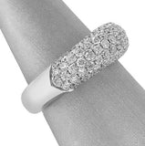 3Ct Round Cut DVVS1 Diamond Half Cluster Wedding Band Ring 14K White Gold Finish