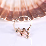 3ct Round Multi Stone Constellation Cocktail Engagement Ring 14k RoseGold Finish