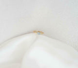 0.2ct Engagement Ring Baguette Cut Blue Aquamarine Solitaire 14k YellowGold Over