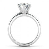 1ct Round Cut VVS1D Diamond Classic Solitaire Engagement Ring 14k Gold Finish