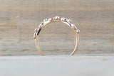 0.2ct Round Cut Diamond Wedding Band 14k RoseGold Finish Floral Branch Leaf Vine