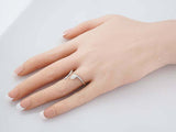 1ct Oval Cut Diamond Engagement Ring Open Bypass Solitaire 14k White Gold Finish