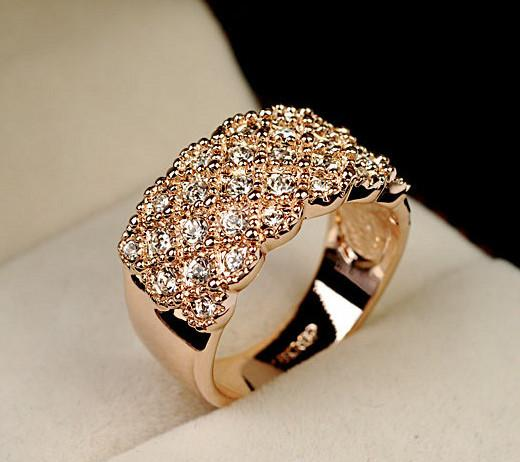 3Ct Round Cut Diamond Half Eternity Cluster Wide Wedding Ring 14K Rose Gold Over