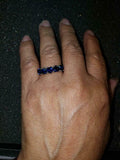 2.6ct Heart Cut Blue Sapphire Five Stone Half Eternity Band 14k White Gold Over