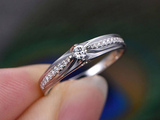 0.3ct Round Diamond Engagement Ring 14k White Gold Finish Solitaire Wedding Band