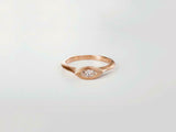 0.5ct Marquise Cut VVS1D Diamond Engagement Ring Solitaire 14k Rose Gold Finish