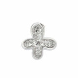 2ct Diamond Pendant Round Cut Brilliant Butterfly 14k White Gold Finish NO CHAIN