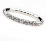 2Ct Round Brilliant Cut Diamond Iced Eternity Wedding Band 18K White Gold Finish