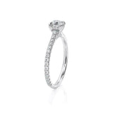 1.3ct Round Cut Diamond Engagement Ring 14k White Gold Finish Accents Solitaire