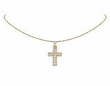 2.5ct Baguette Cut VVS1 Diamond Holy Cross Pendant 14k Yellow Gold Over NO CHAIN