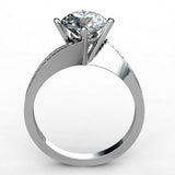 1.2ct Round Diamond Solitaire with Accents Engagement Ring 14k White Gold Finish