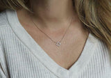 1.4ct Marquise Cut Diamond Pendant with Chain Open Circle 14k Rose Gold Finish