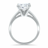 2ct Engagement Ring Cushion Cut Diamond Solitaire Design 14k White Gold Finish