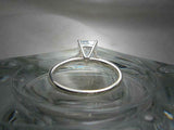 4 Prong Solitaire Engagement Ring 1.5ct Emerald Cut Diamond 14k WhiteGold Finish