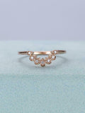 1ct Pear Cut Morganite Twisted Solitaire Band Engagement Ring 14k Rose Gold Over