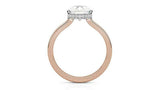 Solitaire Women Engagement Ring 1.5ct Pear Cut VVS1 Diamond 14k Rose Gold Finish