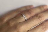 0.5ct Heart Cut Diamond Engagement Ring Accent with Solitaire 14k WhiteGold Over