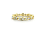 Milgrain Full Eternity Wedding Band 1ct Round Cut Diamond 14k Yellow Gold Finish