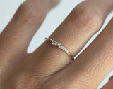 0.6ct Round Cut VVS1D Diamond Engagement Ring 14k Yellow Gold Finish Minimalist