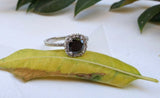 1ct Round Black Diamond Engagement Ring 14k White Gold Finish Solitaire Promise