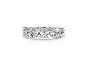 2.2ct Wedding Ring Band Marquise Round Cut Diamond Cluster 14k White Gold Finish