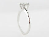 1ct Round Cut VVS1 Diamond Engagement Ring Solitaire Women 14k White Gold Finish