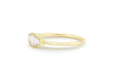 5 Stone Minimalist Engagement Ring 1ct Baguette Cut Diamond 14k Yellow Gold Over