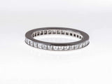 2ct Asscher Diamond Wedding Ring Band Channel Set Eternity 14k White Gold Over