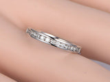 1.5ct Round Diamond Channel Set Half Eternity Wedding Band 14k White Gold Finish