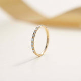 0.6ct Round Cut Diamond Wedding Band Ring Anniversary 14k Yellow Gold Finish