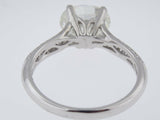 3Ct East West Oval Cut Diamond Solitaire Engagement Ring 14K White Gold Finish