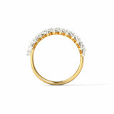 2ct Wedding Band Round Baguette Diamond Cocktail Partywear 14k Yellow Gold Over