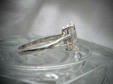 Split Shank Solitaire Engagement Ring 2.5ct Marquise Diamond 14k White Gold Over