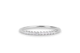 Prong Set Half Eternity Wedding Band 1ct Round Cut Diamond 14k Yellow Gold Over