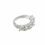 4ct Round Cut VVS1D Diamond Engagement Ring Vintage Design 14k White Gold Finish