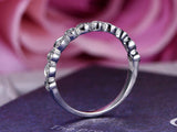 0.5ct Round Cut Diamond Vintage Infinity Wedding Band 14k White Gold Finish New