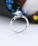 1ct Round Cut Diamond Engagement Ring 14k White Gold Finish Classic Solitaire