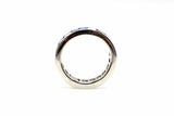 3.2ct Princess Cut Blue Sapphire Channel Set Wedding Band 14k White Gold Finish