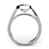 2ct Round Cut Diamond Cool Bezel Solitaire Engagement Ring 14k White Gold Finish