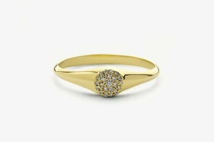 1.7ct Engagement Ring Round Cut Diamond Circular Cluster 14k Yellow Gold Finish