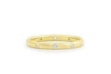 Flush Set Full Eternity Wedding Band 0.7ct Round Cut Diamond 14k YellowGold Over