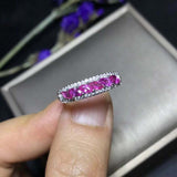 1.5ct Marquise Cut Pink Sapphire Wedding Band Half Eternity 14k WhiteGold Finish