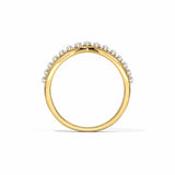 2ct Round Baguette Cut Diamond Crown Tiara Cocktail Ring 14k Yellow Gold Finish