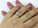 1.5ct Marquise Diamond Engagement Ring Solitaire Bridal Set 14k White Gold Over