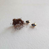 1ct Marquise Cut Blue Sapphire Solitaire Bezel Stud Earrings 14k YellowGold Over