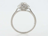 2ct Round Cut Diamond Halo Engagement Ring 14k White Gold Over with Round Accent