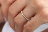 Full Eternity Wedding Band 1.6ct Baguette Cut Diamond 14k Yellow Gold Finish